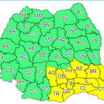 Cod galben de vânt puternic, până miercuri seară, în unsprezece judeţe şi în municipiul Bucureşti
